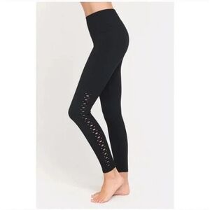 NWT Spiritual Gangster Black Self Love Cutout Leggings XS/S